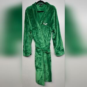 Philadelphia Eagles Northwest NFL Plush Green Bath Robe Mens Size L/XL Licensed